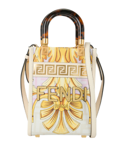 Fendace Mini Sunshine, Leather, Pink/Beige, MII, B/DB/S, 3*